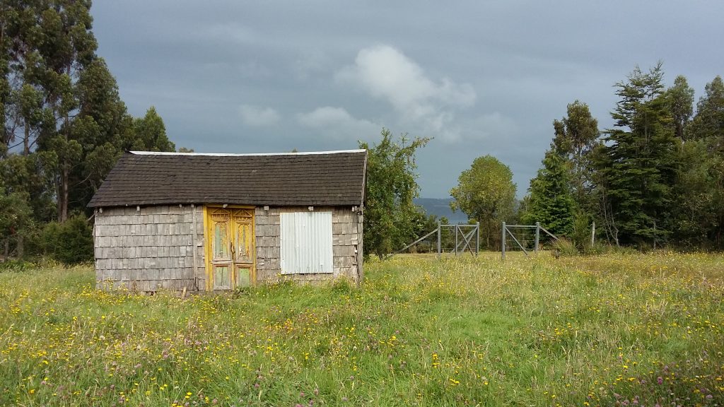 Typisches Holzhaus